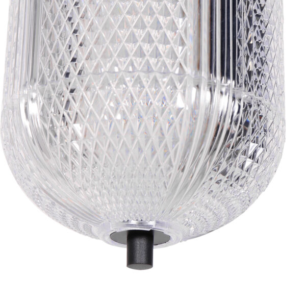Zwarte hanglamp met glazen lamp Mexlite Geripu - Image 3