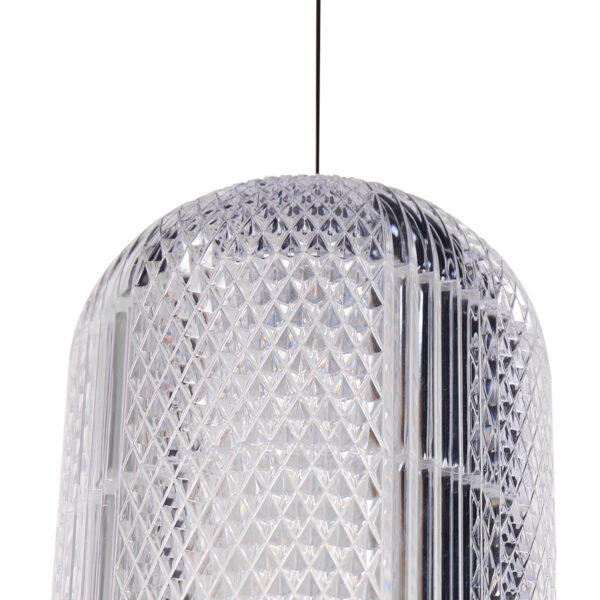 Zwarte hanglamp met glazen lamp Mexlite Geripu - Image 4