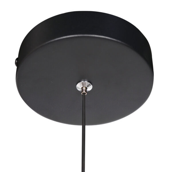 Zwarte hanglamp met glazen lamp Mexlite Geripu - Image 5