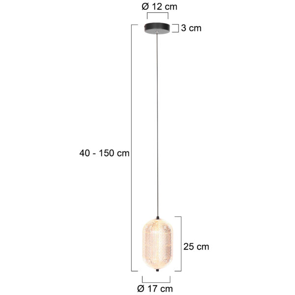Zwarte hanglamp met glazen lamp Mexlite Geripu - Image 6