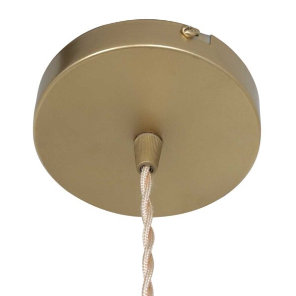 Trendy messing hanglamp glazen flesvorm Mexlite Grazio glass - Image 5