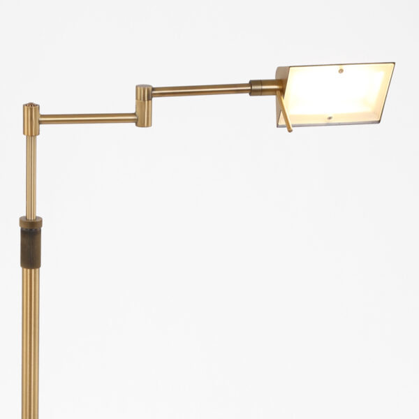 Klassieke vloerlamp brons verstelbaar Mexlite Karl - Image 4