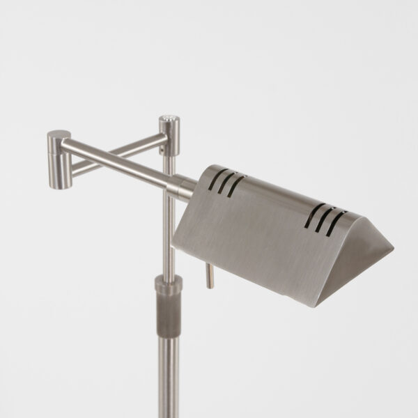 Moderne stalen vloerlamp verstelbare knikarm Mexlite Karl - Image 3