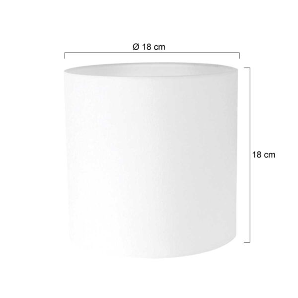 Mexlite lampenkap  – ø 18 cm –– wit - Afbeelding 2
