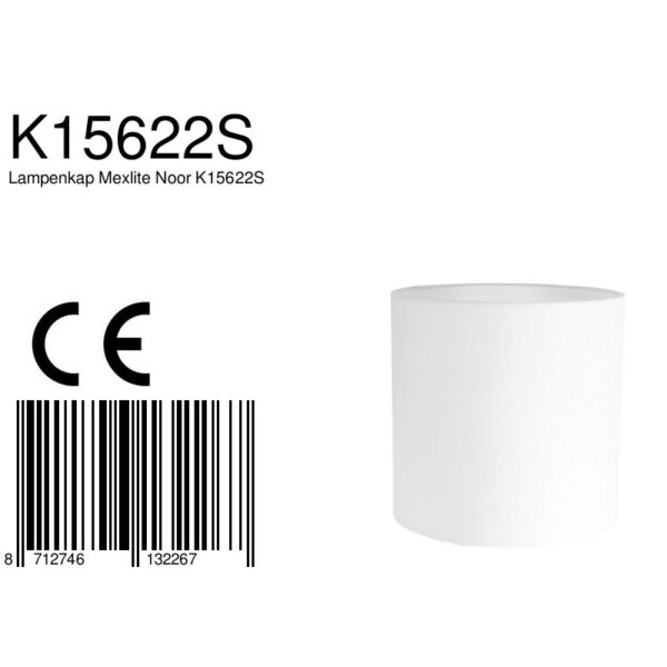 Mexlite lampenkap  – ø 18 cm –– wit - Afbeelding 3