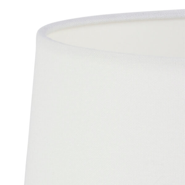 Moderne witte stoffen lampenkap Mexlite  - Ø 24 cm - Image 2