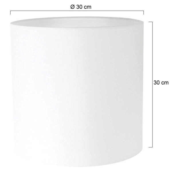 Moderne witte lampenkap linnen Mexlite  - Ø 30 cm - Image 2