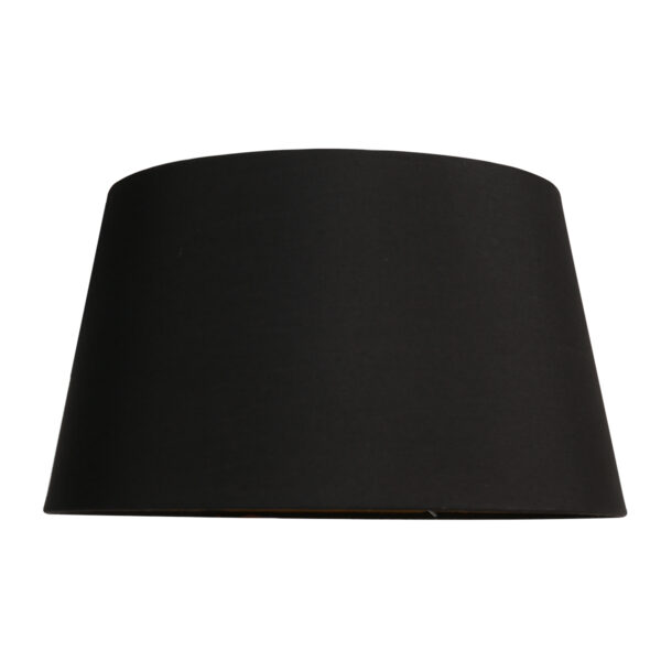 Trendy zwarte stoffen lampenkap Mexlite  - Ø 30 cm - Image 2
