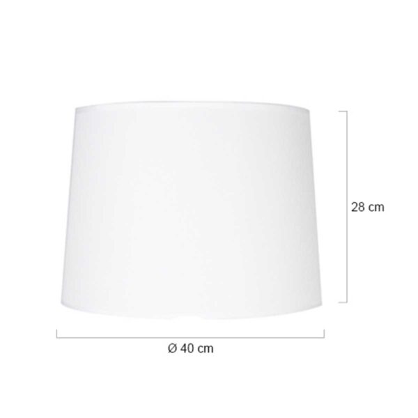 Moderne stoffen lampenkap wit Mexlite  - Ø 40 cm - Image 2