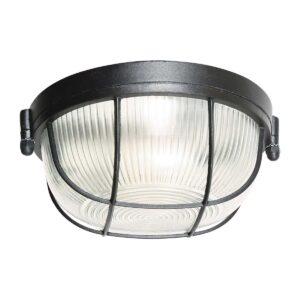 Mexlite Lisanne plafonniere – ø 17 cm – E27 (grote fitting) – Zwart