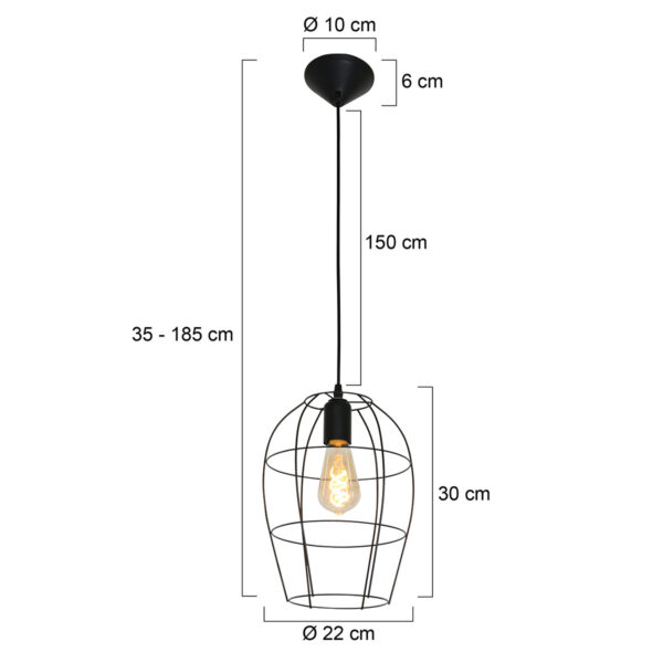 Metalen draadlamp Mexlite Minimalics - Image 6