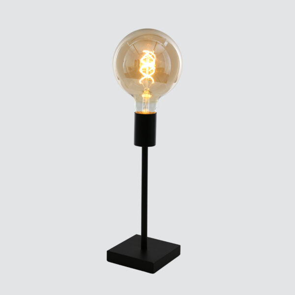 Mexlite Minimalics tafellamp - 23 cm hoog - voet Ø10 cm - mat zwart - Image 15