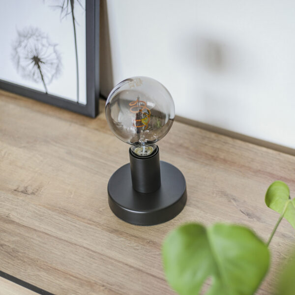 Trendy metalen zwarte tafellamp Mexlite Minimalics - Image 2