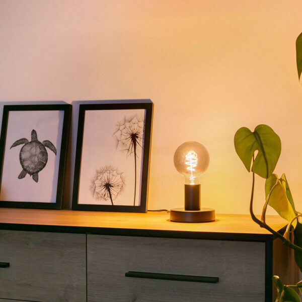 Trendy metalen zwarte tafellamp Mexlite Minimalics - Image 3