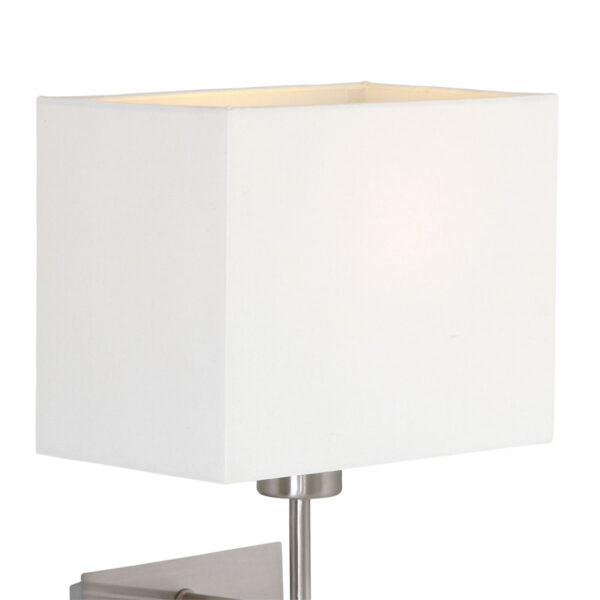 Moderne metalen stalen stoffen wandlamp Mexlite Nouveau - Image 2