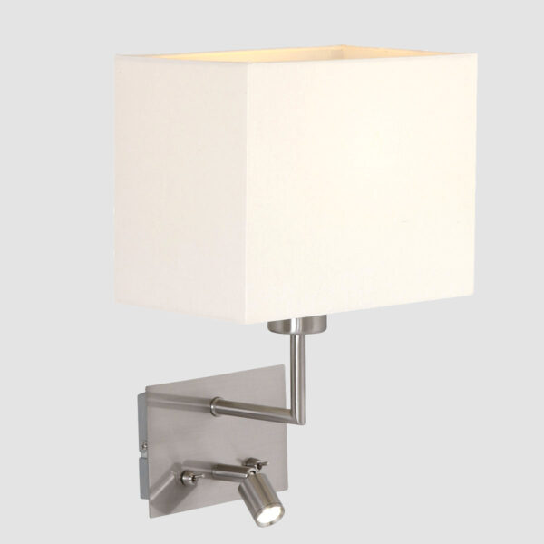Moderne metalen stalen stoffen wandlamp Mexlite Nouveau - Image 11