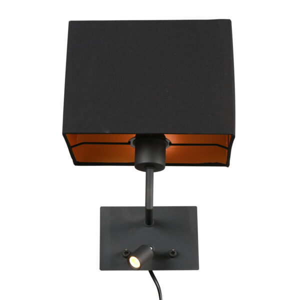 Moderne zwarte wandlamp rechthoek Mexlite Nouveau - Image 9
