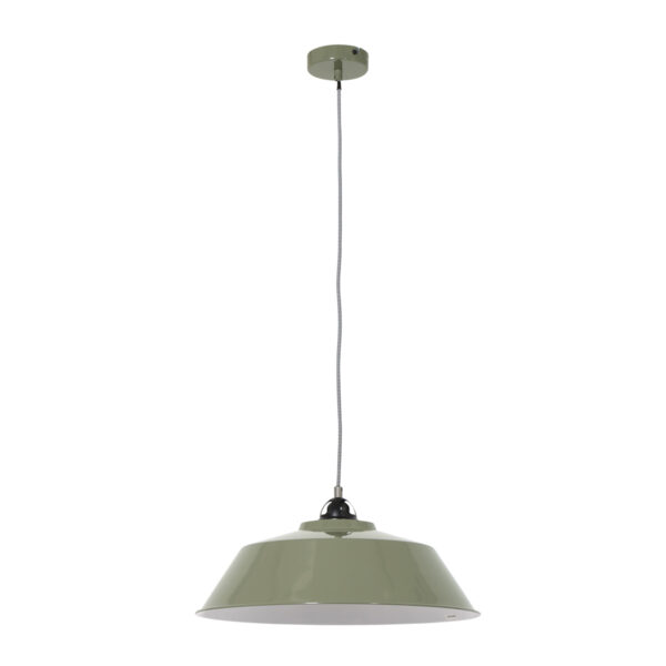 Industriële groene metalen hanglamp Mexlite Nove - Image 13