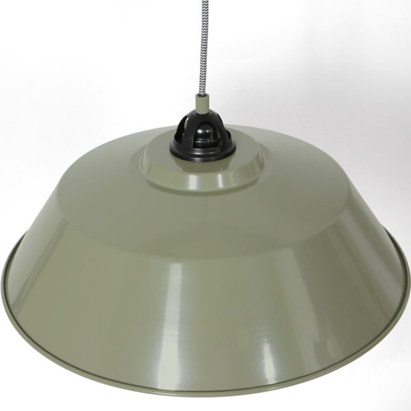Industriële groene metalen hanglamp Mexlite Nove - Image 14