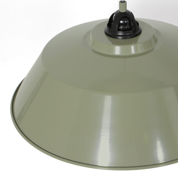 Industriële groene metalen hanglamp Mexlite Nove - Image 4