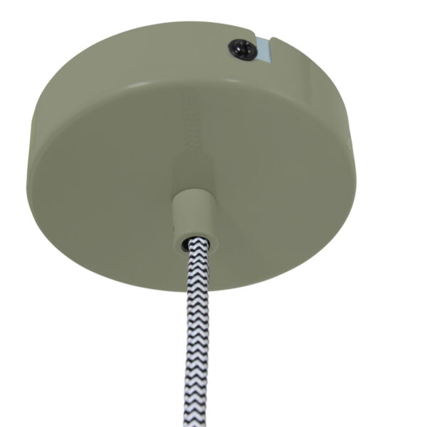 Industriële groene metalen hanglamp Mexlite Nove - Image 6