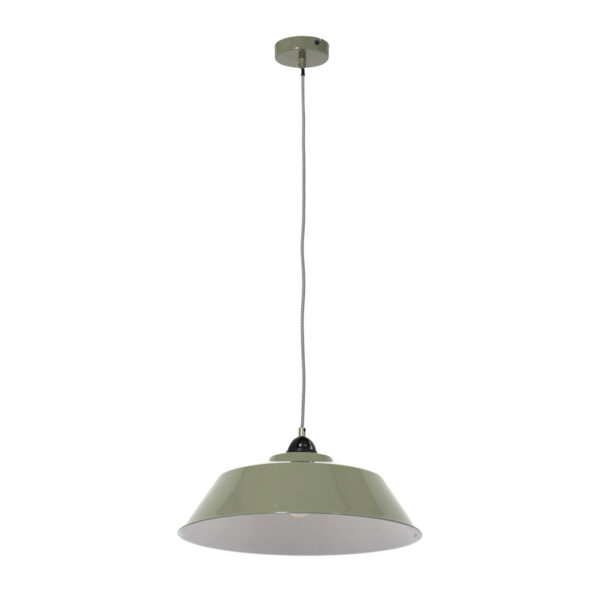 Industriële groene metalen hanglamp Mexlite Nove - Image 10