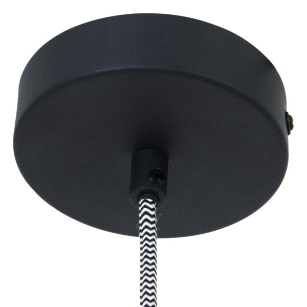 Industriële zwarte metalen hanglamp Mexlite Nove - Image 5
