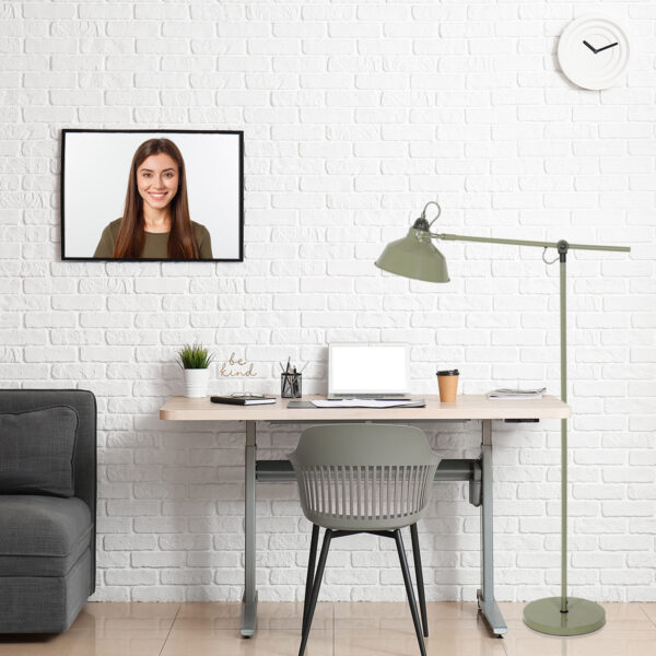 Industriële groene metalen vloerlamp Mexlite Nove - Image 2