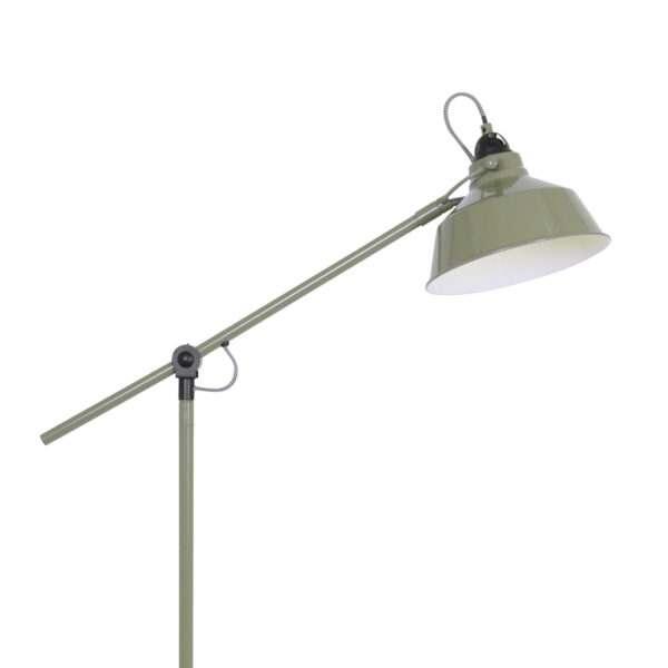 Industriële groene metalen vloerlamp Mexlite Nove - Image 3