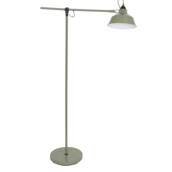 Industriële groene metalen vloerlamp Mexlite Nove - Image 9