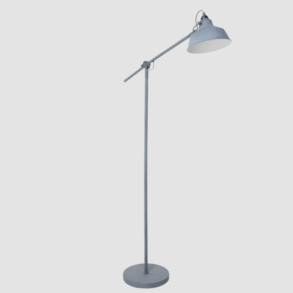 Industriële vloerlamp grijs metaal Mexlite Nove - Image 13
