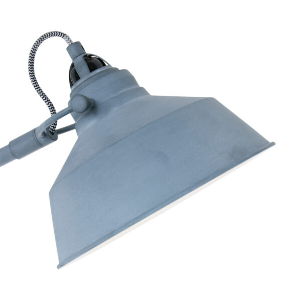 Industriële vloerlamp grijs metaal Mexlite Nove - Image 3