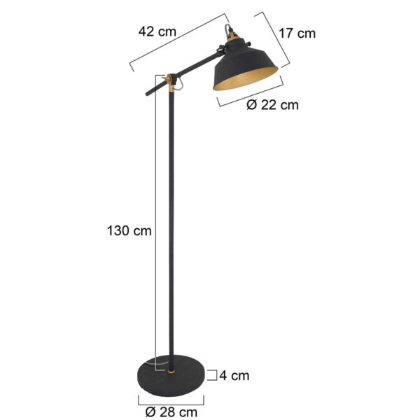 Staande lamp met gouden details Mexlite Nove - Image 7