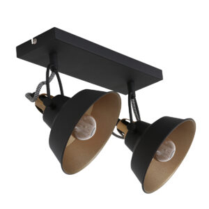Mexlite Nove wandlamp – E14 (kleine fitting) – Zwart
