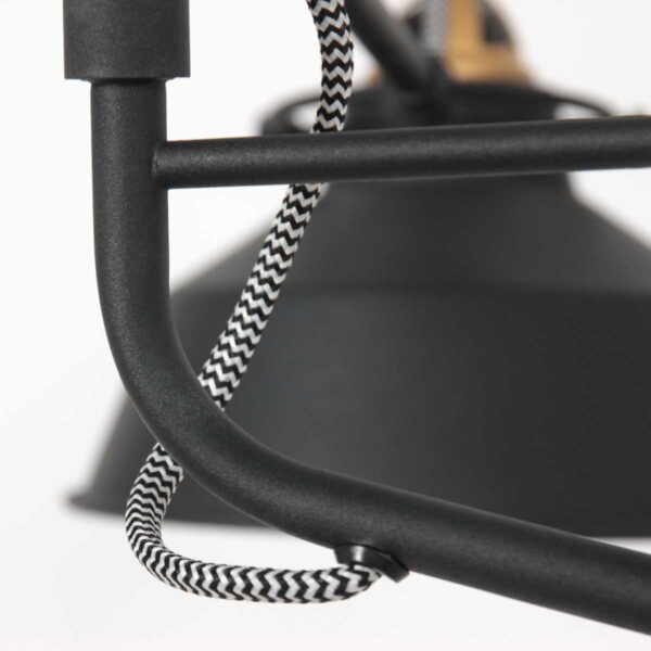 Industriële zwarte metalen wandlamp Mexlite Nove - Image 15