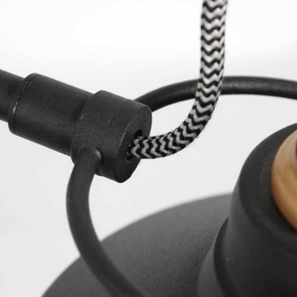 Industriële zwarte metalen wandlamp Mexlite Nove - Image 9