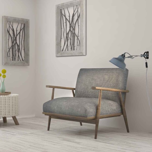 Industriële grijze metalen wandlamp Mexlite Nove - Image 2