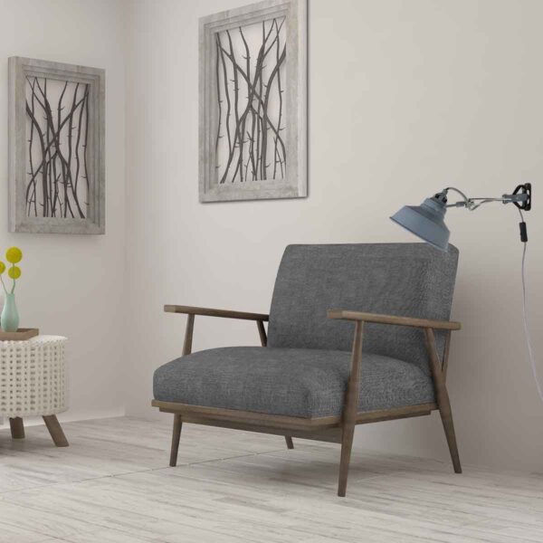 Industriële grijze metalen wandlamp Mexlite Nove - Image 3