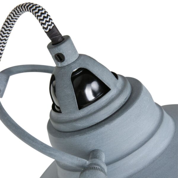 Industriële grijze metalen wandlamp Mexlite Nove - Image 4