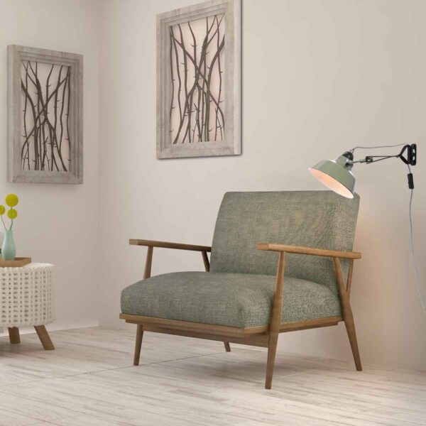 Industriële wandlamp groen metaal Mexlite Nove - Image 2
