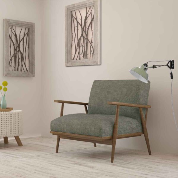 Industriële wandlamp groen metaal Mexlite Nove - Image 3