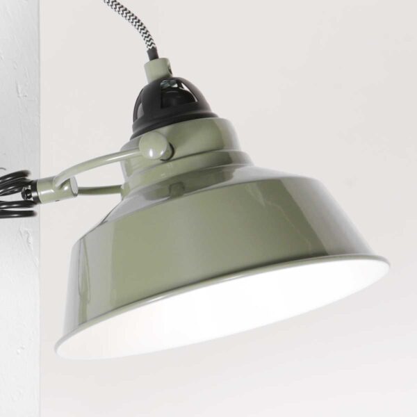 Industriële wandlamp groen metaal Mexlite Nove - Image 4