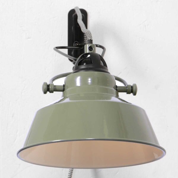 Industriële wandlamp groen metaal Mexlite Nove - Image 5
