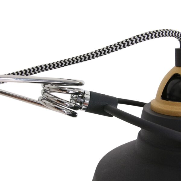Industriële zwarte metalen wandlamp Mexlite Nove - Image 4