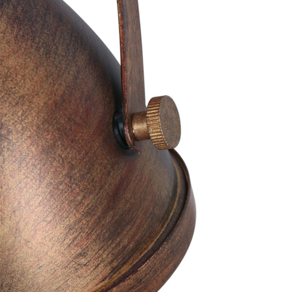 Mexlite Paco plafondlamp - tweelichts - 31 cm breed - incl. LED lichtbronnen - dim-to-warm - bruin - Image 4