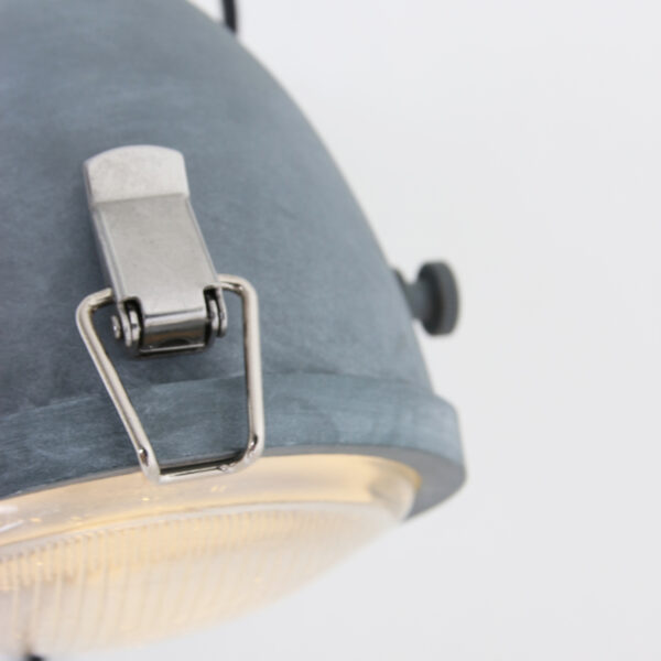 Mexlite Paco wandlamp - koplamp - ⌀11,5 cm - draai- en kantelbaar - beton grijs - Afbeelding 5