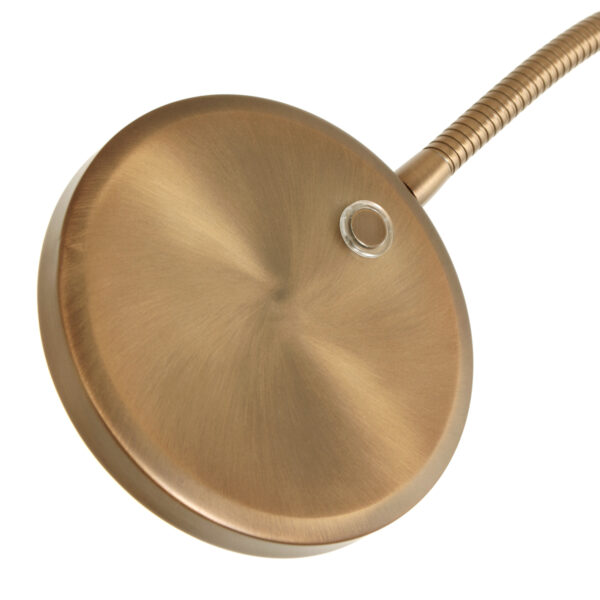 Klassieke verstelbare vloerlamp brons Mexlite Platu - Image 3
