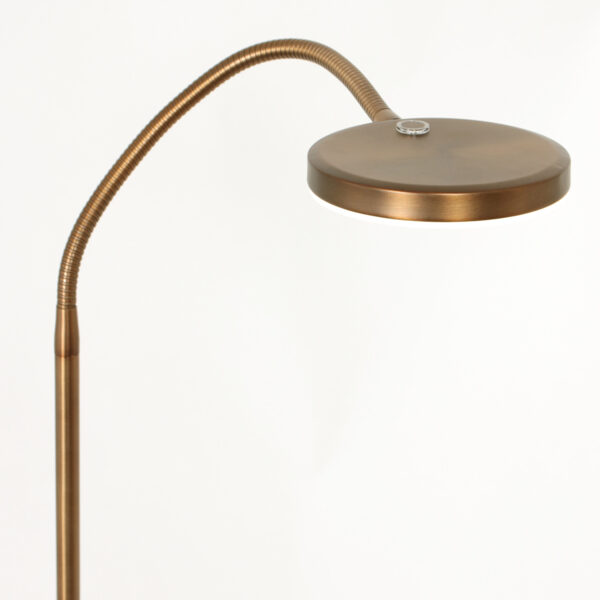 Klassieke verstelbare vloerlamp brons Mexlite Platu - Image 9
