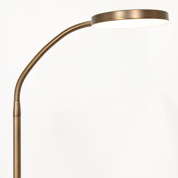 Klassieke verstelbare vloerlamp brons Mexlite Platu - Image 10
