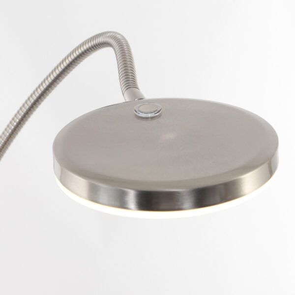 Moderne instelbare ronde vloerlamp staal Mexlite Platu - Image 3